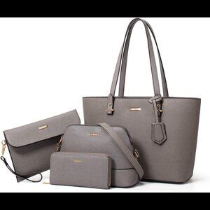 Women Fashion Handbags Wallet Tote Bag Shoulder Bag Top Handle Satchel Purse Set